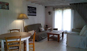 le salon donnant sur le terrasse